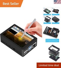 Compact 3.5 inch Touch Screen for Raspberry Pi 4 - Includes Case Cooling Fan