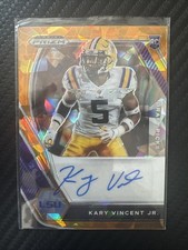 2021 Panini Prizm - Draft Picks Auto Kary Vincent Jr. Ice Prizm (AU, RC)