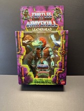 Turtles Of Grayskull Leatherhead New TMNT MOTU TOG Variant Chrome Teeth On Vest