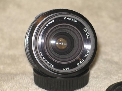 Vivitar 28mm f2.8 Wide Auto Olympus OM Mount Lens