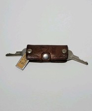 Vintage Dodge Dart Leather Key Holder Case Clauson Bros Chicago Dealer GM Keys
