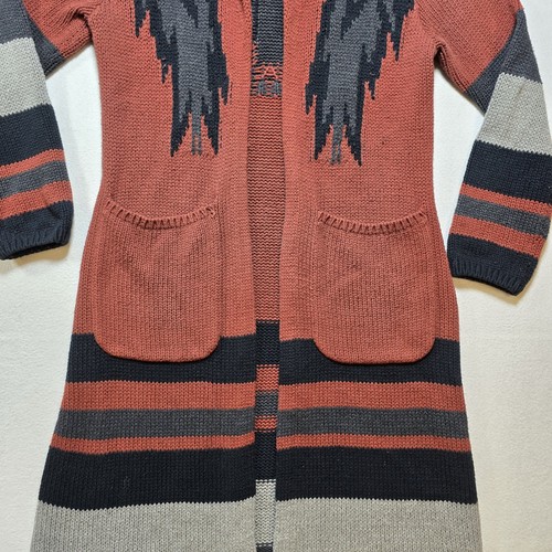 Shyanne Sweater Womens Small Southwest Aztec Open Cardigan Duster Long Sleeve - Picture 5 of 12