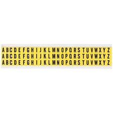 BRADY 34138 Letter Label,A Thru Z,1/2in.Hx11/32in.W 32MD92