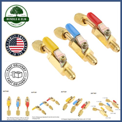 #ad HVAC Ball Valve 1 4quot; SAE with Maximum Pressure of 800 PSI for Air Conditioning $32.83