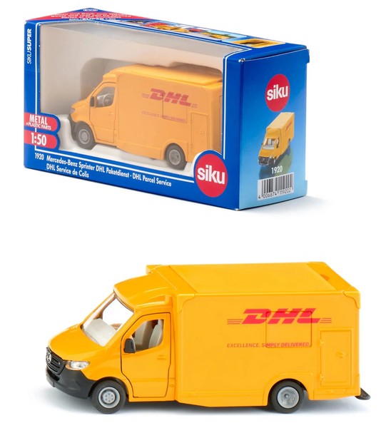 Siku 1920 - Mercedes-Benz Sprinter Dhl Paketdienst, MaßStab 1:50, Siku Super-image