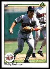 Wally Backman 1990 Upper Deck #158 Twins MLB READ FREE SHIPPING AutographDen