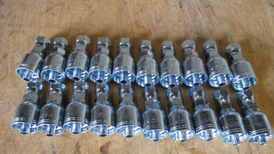 100-Pack Koman Hydraulic Hose Fittings   6 6FJX Straight Female JIC 37° Swivel