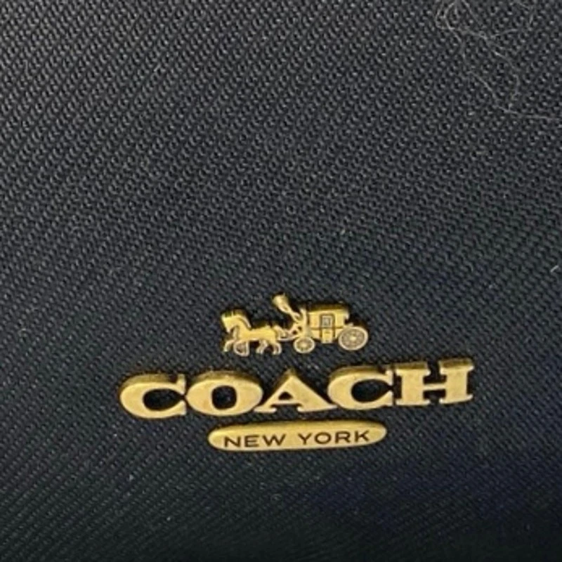 Coach Black Nylon Leather Zip Around Adjustable Strap Baby Diaper Backpack Bag - Image 4 of 4