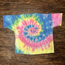 Vintage 90s Jerzees Tie Dye T Shirt XXL Single Stitch USA Made Psychedelic 2XL