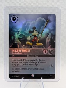 Disney Lorcana Fabled Mickey Mouse - Standard Bearer #221 Epic Foil