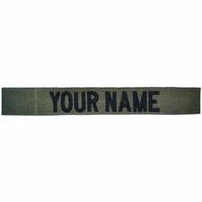 Custom Nylon/Cotton Webbing Name Tape - Olive Drab