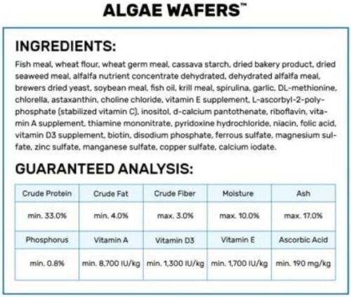 Nutritious 2.2 Pound Algae Wafers - Vitamin-Rich Food for Algae-Eating Fish - Picture 4 of 7