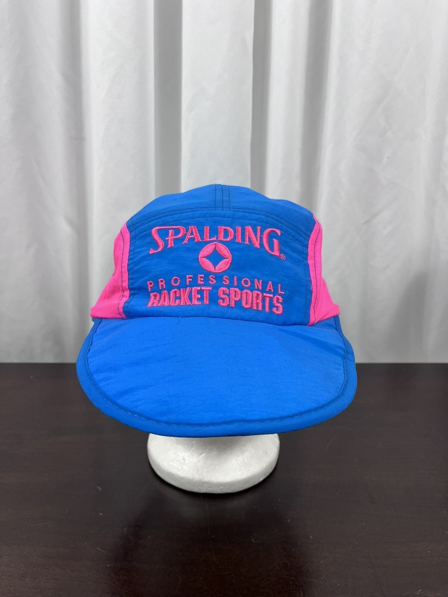 Vintage Spalding Hat Professional Racket Sports Strapback Neon
