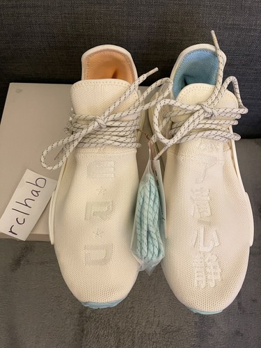 Sz 10 Adidas NMD HU Pharrell NERD N.E.R.D. Chalk White GW0246 In Search Of 20th | eBay