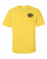 Colt Black Chest Logo T Shirt 2nd Amendment Pro Gun Rights Rifle Pistol Tee New