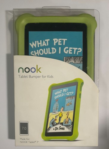 Nook Tablet 7" Foam Bumper Cover Lime Green Case Barnes & Noble - Picture 8 of 8
