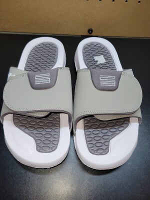 Nike Jordan AJ0022-004 Gray White Slide Slip On Shoes 