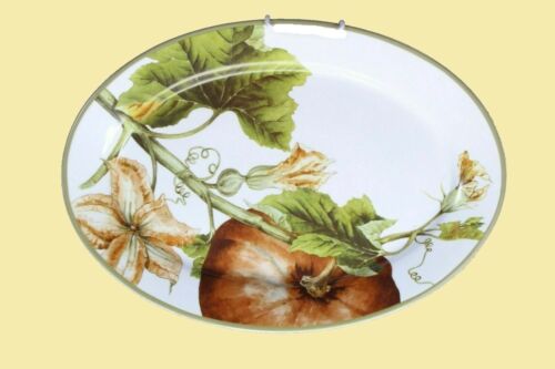 NEW Williams Sonoma Botanical Pumpkin Platter Serving Bowl Thanksgiving SOLD OUT - Picture 1 of 9