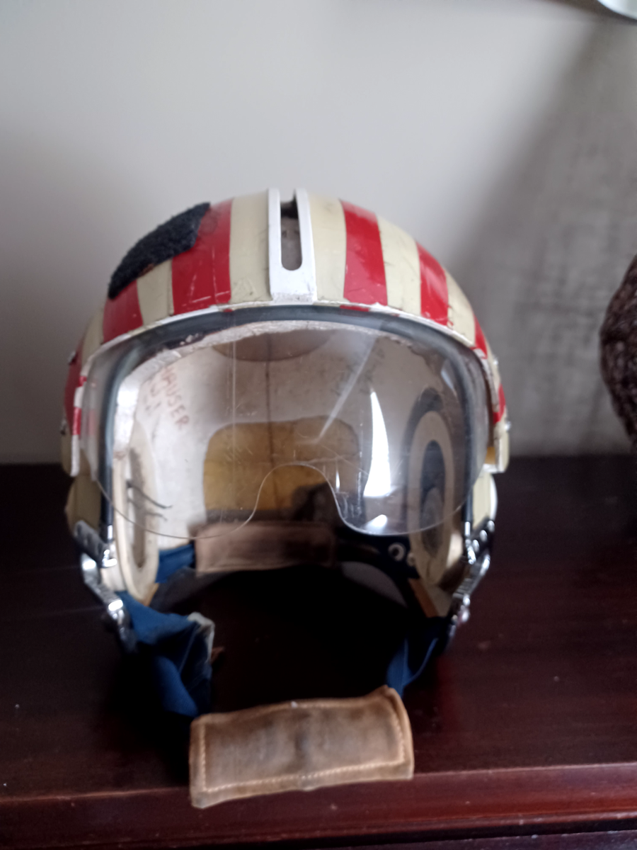 APH-6 Jet Fighter Pilot Flight Helmet Vintage Vietnam US Navy USMC