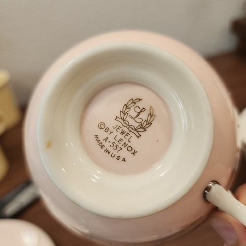 Set tazza da tè e piattini rosa gioiello di LENOX *leggi* - Foto 5 di 15