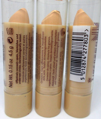 3 Rimmel Hide The Blemish Concealer Stick *SMUDGED* 104 med beige 3 sticks