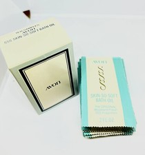 Vintage Avon Authentic Skin So Soft Bath Oil Samples Woodland Fresh 10 Packets