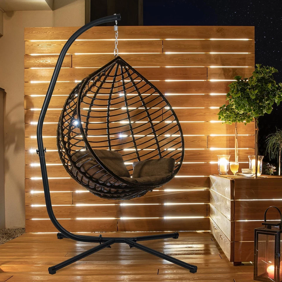 Hamaca Aoodor Soporte C (Solo) Construcción de Acero Sólido para Silla Columpio Colgante Foto 4 de 4