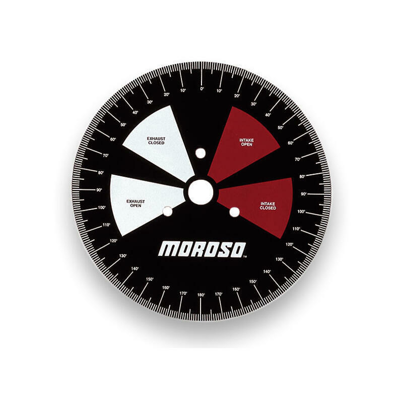 Moroso Engine Camshaft Degree Wheel 62190; 11" Black Steel