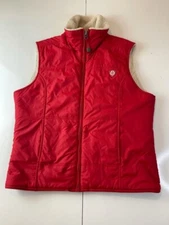 American Eagle Outfitters Shelter Series Womens Vest Red Zip Up Fleece Lined L