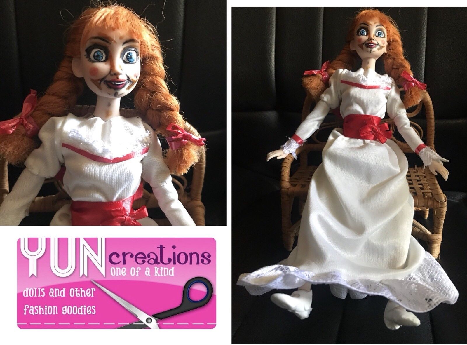 Annabelle doll - Repaint Barbie Collector Ooak Horror Film Custom ...