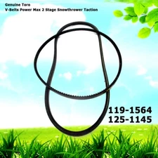 Genuine Toro 119-1564 & 125-1145 V-Belts Power Max 2 Stage Snowthrower Traction