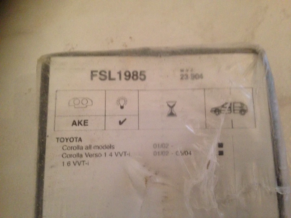 Toyota Corolla Verso 1.6 VVTI 2002-2004 Plaquettes de Freins Avants - Photo 2/2