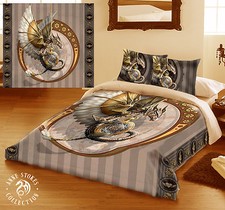 Dragon Duvet Cover Set Anne Stokes - Steampunk Dragon - Double / King / Superkin