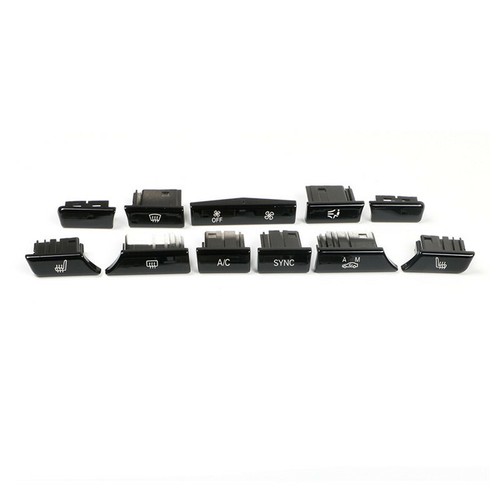 For BMW X3 X4 F25 F26 11pcs Bright Black Dashboard Air Conditioning AC Button - Picture 1 of 23