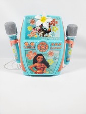 Disney Moana Karaoke Recording Studio Machine Vocal Effects 2 Microphones Sing