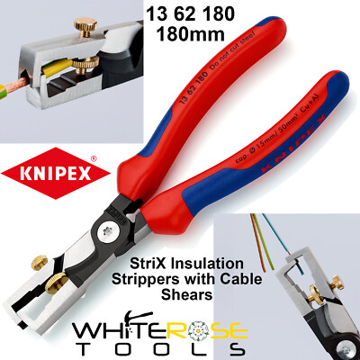 Knipex StriX Isolierung Draht Abisolierzange Kabelschere 180 mm 13 62 180