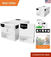 Bright White 30% Recycled Multipurpose Copy Printer Paper, 8.5" x 11", 10 Rea...