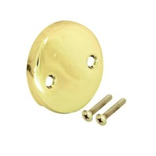 Danco Two Hole Tub Overflow Plate, Polished Brass 80879