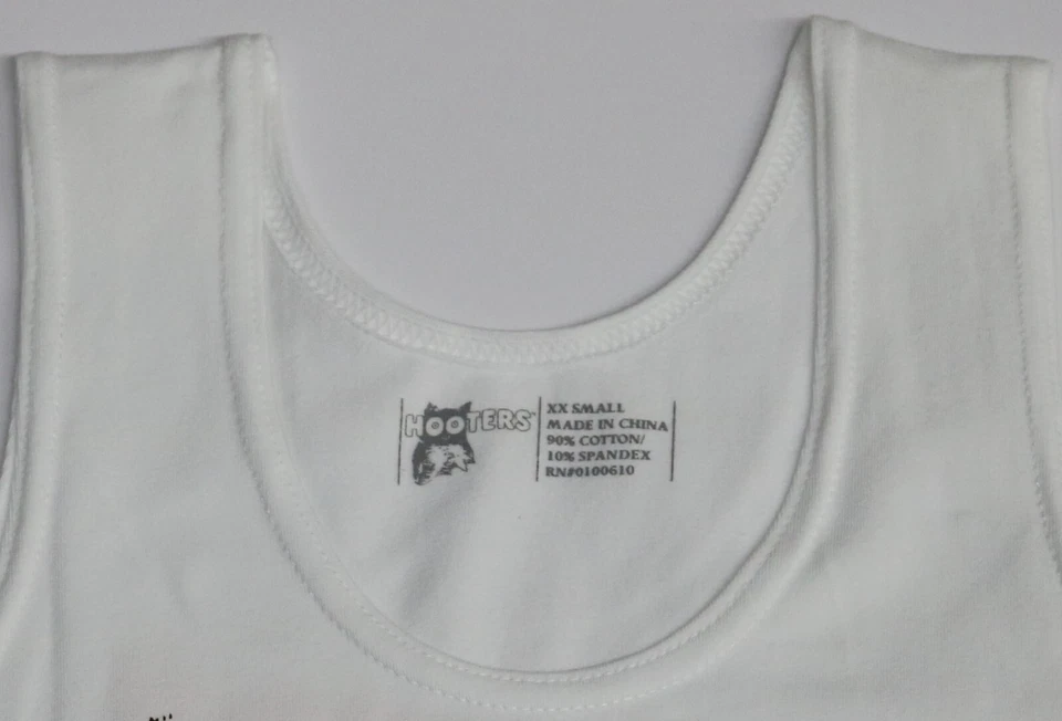 ORLANDO FL HOOTERS GIRL XX CAMISETA SIN MANGAS PEQUEÑA (XXS) AUTÉNTICO UNIFORME TANQUE Foto 2 de 3