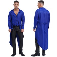 Men's Tailcoat Fancy Coat Steampunk Outerwear Magician Jacket Party Blazers