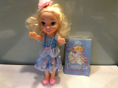  DISNEY 13'' ANIMATOR CINDERELLA DOLL with NEW READING BOOK