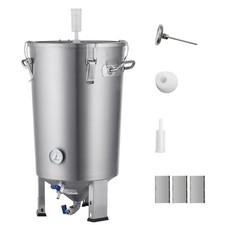 8 Gal Stainless Steel Home Brew Kettle Fermenter Set Beer Brew Bucket Fermentor