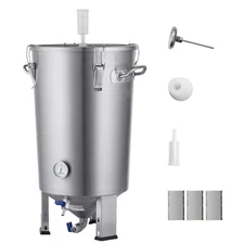 8 Gal Stainless Steel Home Brew Kettle Fermenter Set Beer Brew Bucket Fermentor