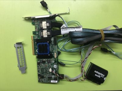 Adaptec Raid Controller ASR-6805T 8 Ports PCIE2 x8 512MB+BBU Battery+2*8087 50cm