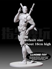 Anime movie Deadpool Pose fight Standing Resin 3D Print GK Kit Figure DIY Model