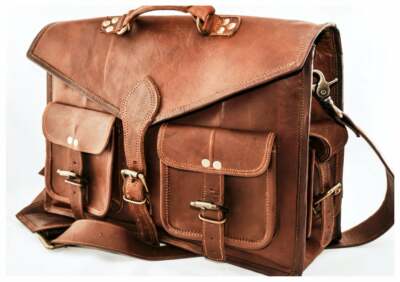 Dakota Genuine Vintage Brown Leather Messenger Bag Shoulder Laptop Briefcases