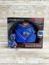 Power Rangers BLUE RANGER Deluxe Dress Up Set Light Up Chest Armor Size 4-7X NEW