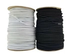 Black & White 4 mm diameter round elastic cord 2,3,4,5,10 metre lengths