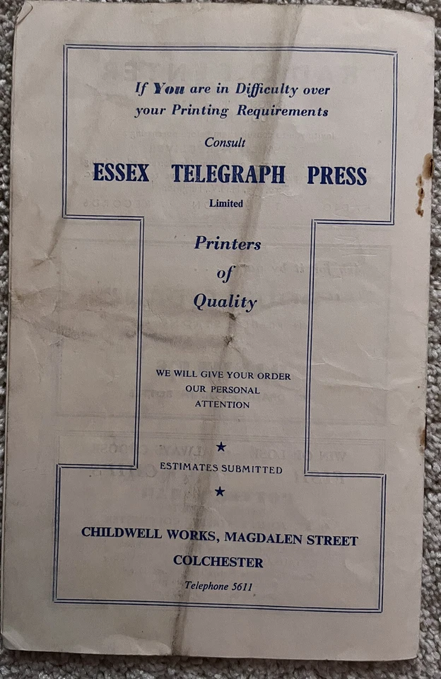 Colchester United v Watford 21st January 1956 - Image 3 of 3