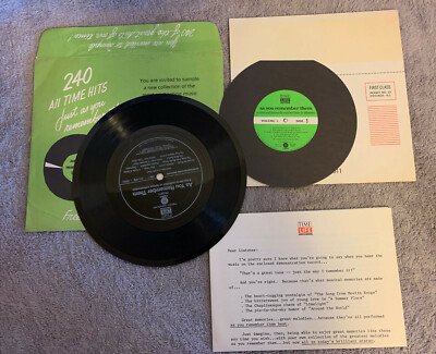 Time-Life Records''As You Remember Them''Sample Demo Flex Record 1972 & Literature